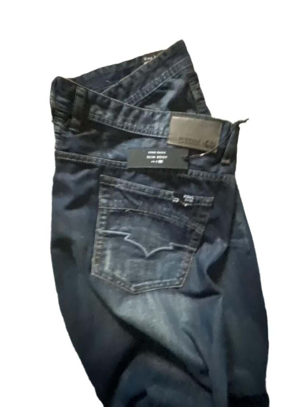 Buffalo David Bitton King Basic Slim Boot Jeans Dark Wash 44x32 NWT